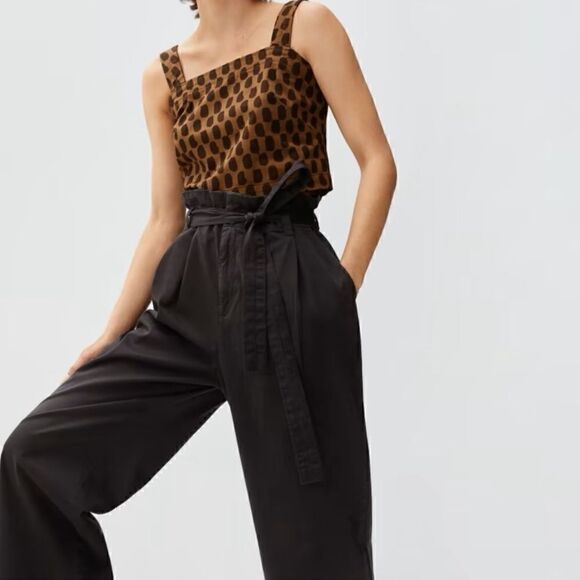 Everlane The Paperbag Black Pants - Picture 4 of 14